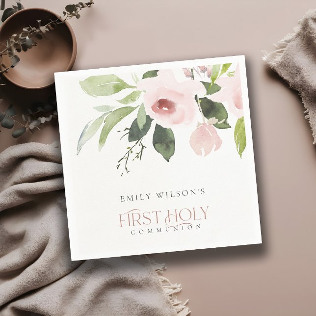 WEBBUSH PINK ROSE FLORAL ERSTER HOLZGEMEINSCHAFT SERVIETTE (Von Creator hochgeladen)