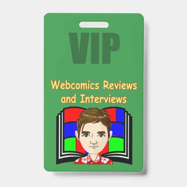Webcomics Bewertungen & Interviews Abzeichen Ausweis (Vorderseite)