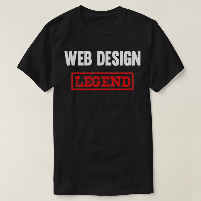 Webdesign Legend Website-Coding-Entwickler T-Shirt (Design vorne)