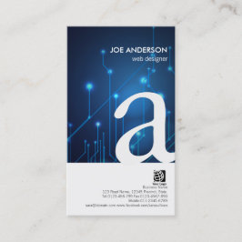 Webdesigner: Fett-Monogramm-Schaltkreise für die V Visitenkarte