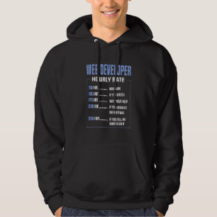 Webentwickler für coole Webstundenrate im Sprichwo Hoodie