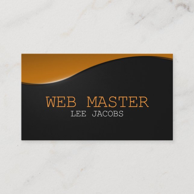 Webentwickler Master Designer Computer-Tech Visitenkarte (Vorderseite)