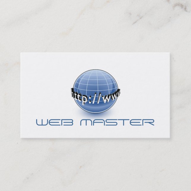 Webentwickler Master Designer Computer-Tech Visitenkarte (Vorderseite)