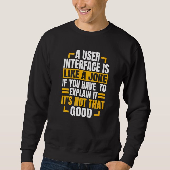 Webentwickler-Software-Website-Programmierer-Coder Sweatshirt (Vorderseite)