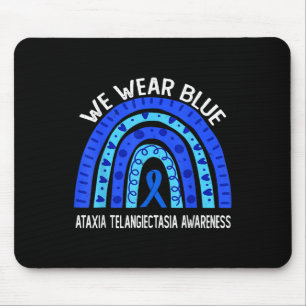Weber Blue for Ataxia Telangiectasia Bewusstsein 2 Mousepad