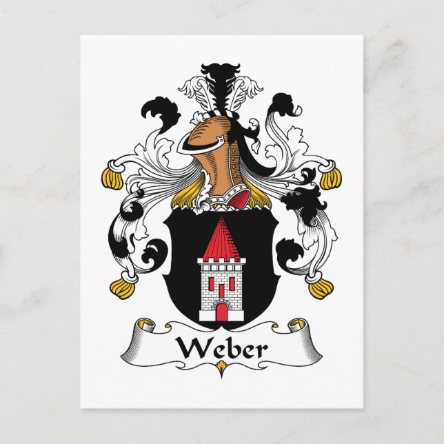Weber Familienwappen Postkarte (Vorderseite)