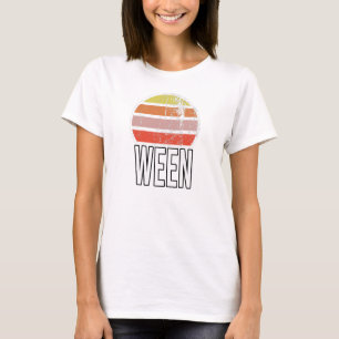 Weber Retro Vintag Sunset Motivierend Wort T-Shirt
