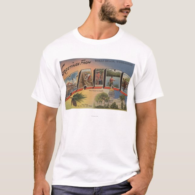 Webhannet, Maine (Brunnen-Strand) T-Shirt (Vorderseite)