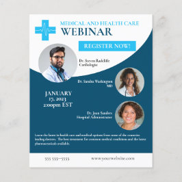 Webinar über Medizin und Gesundheitswesen Flyer