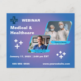 Webinar über Medizin und Gesundheitswesen Flyer