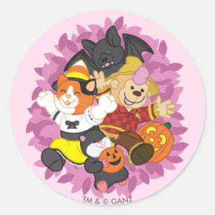 Webkinz Halloween Haustier-Überraschung Runder Aufkleber