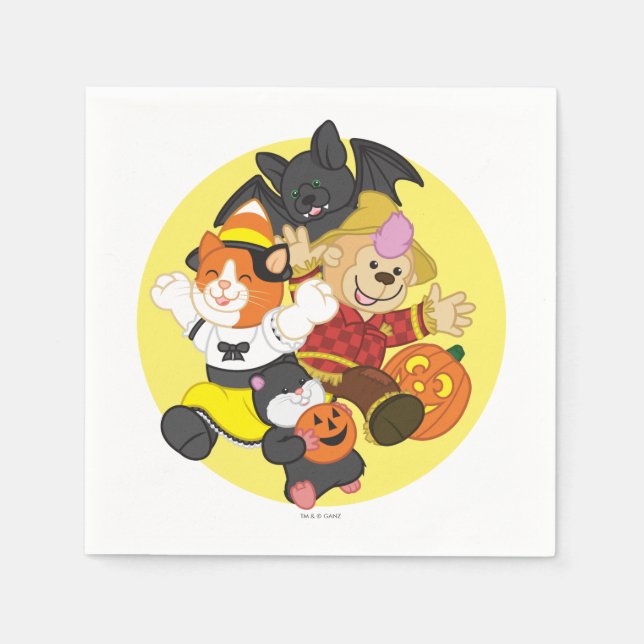 Webkinz Halloween Pets Moon Serviette (Vorderseite)