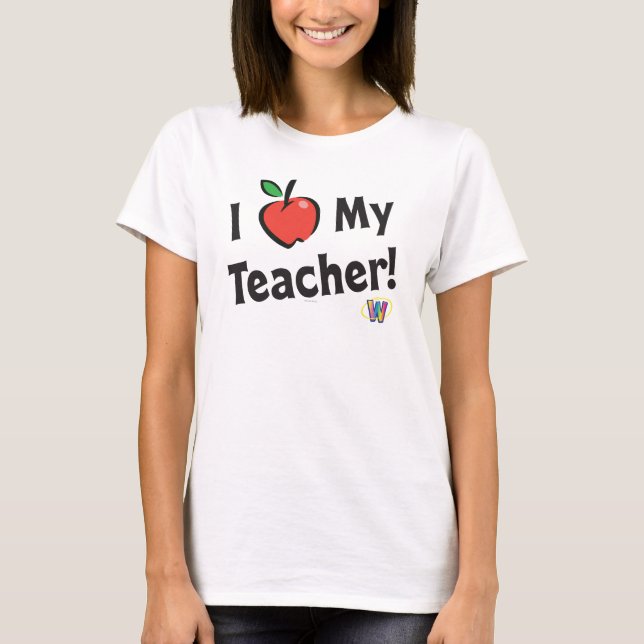 Webkinz: I Liebe mein Lehrer! T-Shirt (Vorderseite)