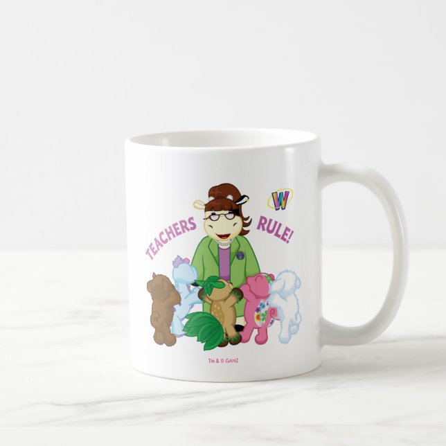 Webkinz: Lehrer-Regel! Kaffeetasse (Rechts)