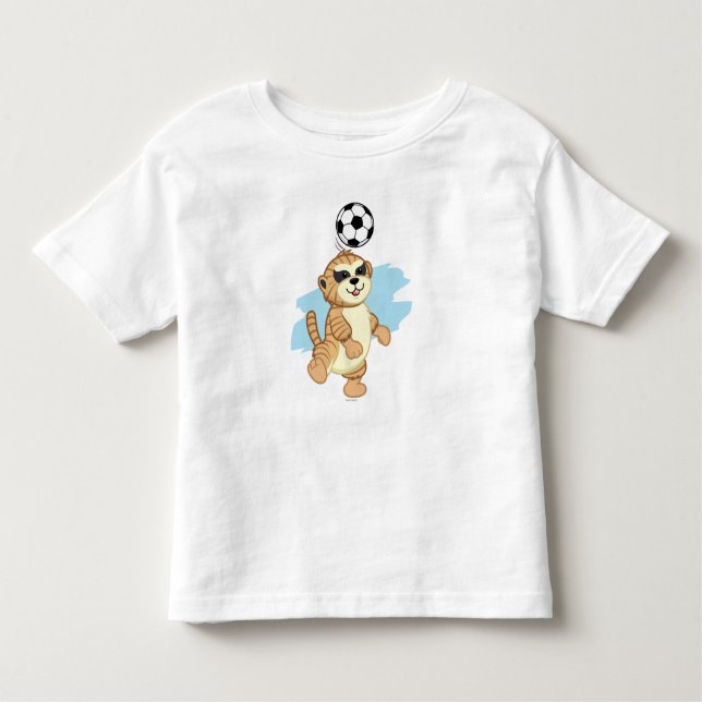 Webkinz | Meerkat, das Fußball spielt Kleinkind T-shirt (Vorderseite)