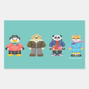 Webkinz Pixel Hosts Rechteckiger Aufkleber