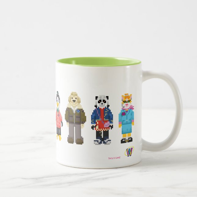 Webkinz Pixel-Wirte Zweifarbige Tasse (Rechts)