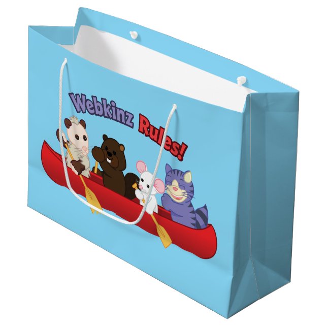 Webkinz | Webkinz Regel-Kanu-Reise Große Geschenktüte (Vorderseite Schrägansicht)