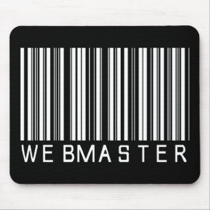 Webmaster-Bar-Code Mousepad