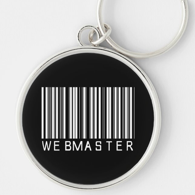 Webmaster-Bar-Code Schlüsselanhänger (Vorne)