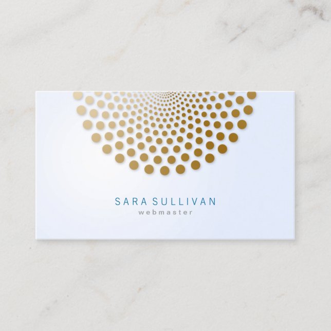 Webmaster Carte de visite Cercle Dots Motif (Devant)