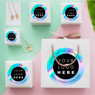 Webolograph mit benutzerdefiniertem Logo Vielen Da Runder Aufkleber