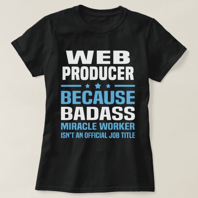 Webproduzent T-Shirt (Design vorne)