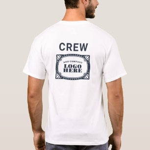 Website-Adresse des Mitarbeiters des DIY-Firmenlog T-Shirt