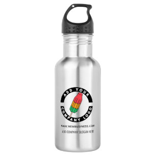 Website-Adresse für Ihr Unternehmen hinzufügen Edelstahlflasche