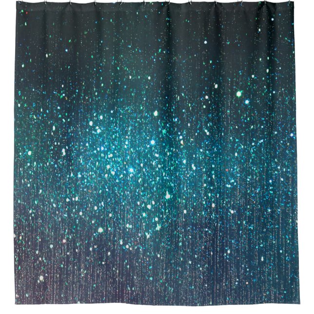 Website-Banner Hintergrund Glitzer Vintag Duschvorhang (Vorderseite)