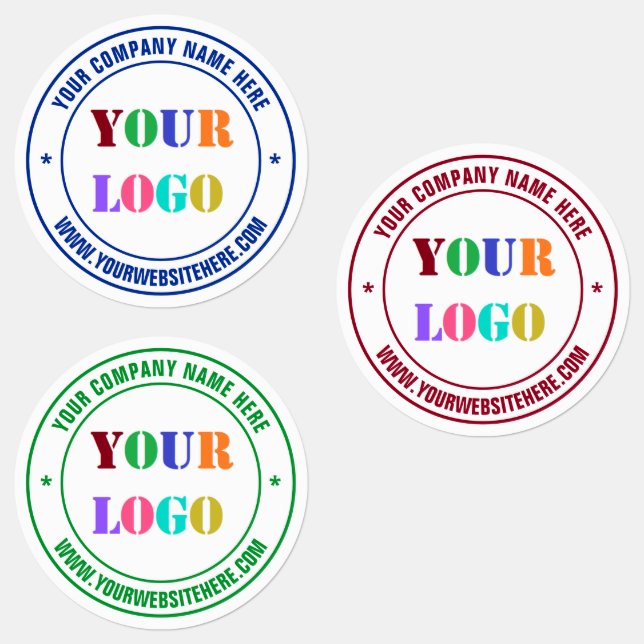 Website-Briefmarke mit benutzerdefinierten Logo-Na Etiketten (Gruppe)