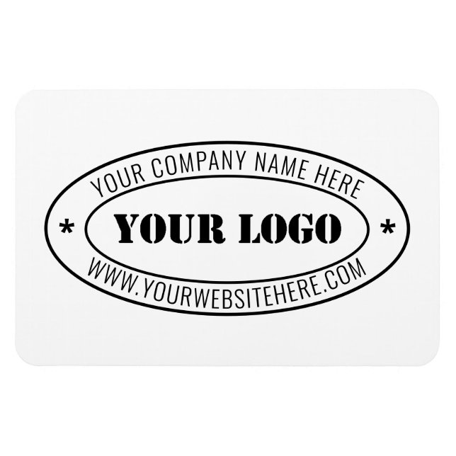 Website Company für den Namen von Firmenlogos Magnet (Horizontal)