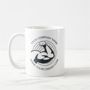 Website der Firma Custom Business Logo Kaffeetasse