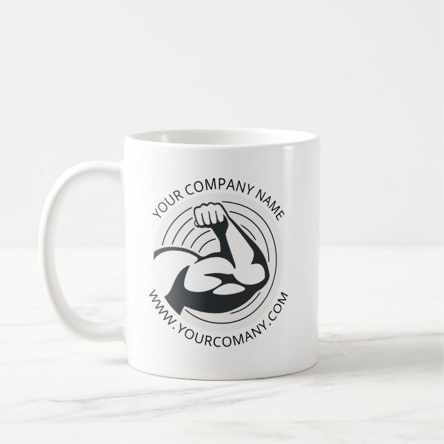 Website der Firma Custom Business Logo Kaffeetasse (Links)