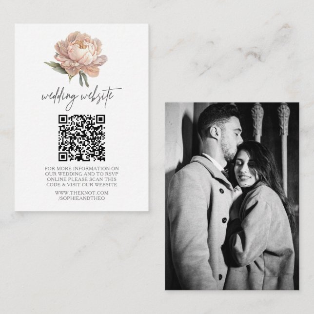 Website der Garden Wedding | UAWG QR Code Foto Begleitkarte (Vorne/Hinten)