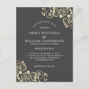 Website der Gray Gold Wedding UAWG l Postkarte