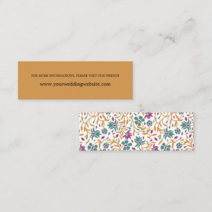 Website der indischen Blume YellowOnline Wedding Mini Visitenkarte