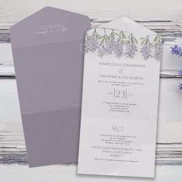 Website der UAWG Wasserfarben Floral Wisteria All In One Einladung