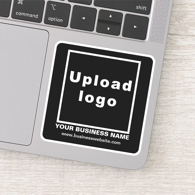 Website der Unternehmen auf der Vinyl-Aufklebersei Aufkleber (Detail)