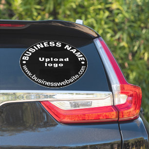 Website der Unternehmen zu Black Large Round Vinyl Aufkleber