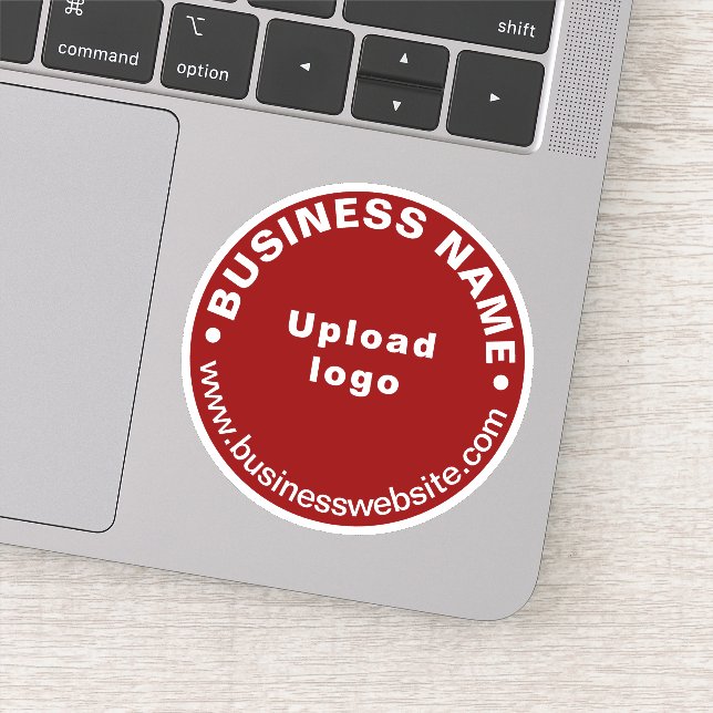 Website der Unternehmen zu Red Round Vinyl Sticker (Detail)