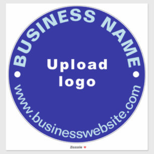 Website der Unternehmen zum Blue Large Round Vinyl Aufkleber