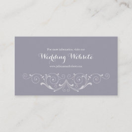 Website der viktorianischen Wirbel Grey Vintage We Begleitkarte