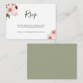 Website des Botanischen Blumengartens zur Hochzeit Begleitkarte