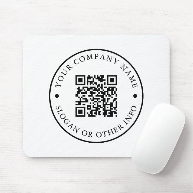 Website des Unternehmens Link QR Code Unternehmens Mousepad (Mit Mouse)