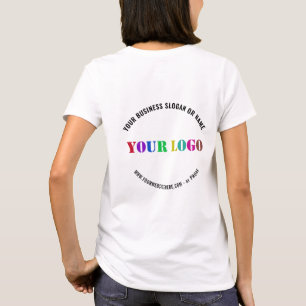 Website des Unternehmens mit Firmenlogo T - Shirt