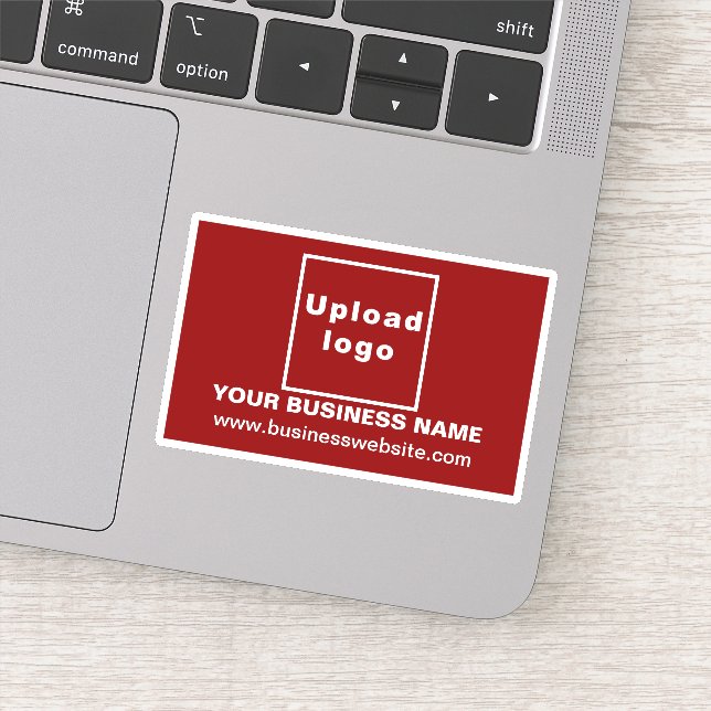 Website des Unternehmens: Red Rectangle Vinyl Stic Aufkleber (Detail)