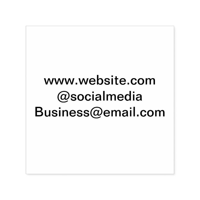 Website-E-Mail-Adresse des Social-Media-Geschäfts  Permastempel (Design)
