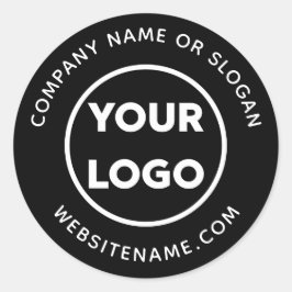 Website für benutzerdefinierte Logos und Slogan au Runder Aufkleber