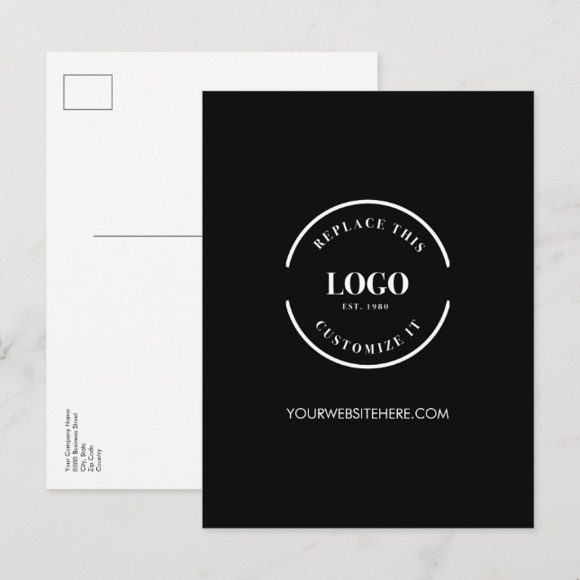 Website für das einfache Corporate Custom Business Postkarte (Vorne/Hinten)